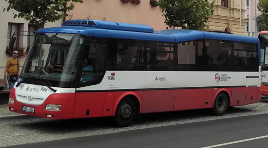 Autobus linky 716 v Mnichově Hradišti. Foto: Petr Novák