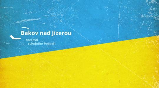 Na Ukrajinu myslí i v Bakově. Zdroj: město