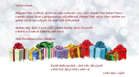 Vánoční přání z Městské knihovny Bakov na Jizerou: splnění snů a potěšení z knih