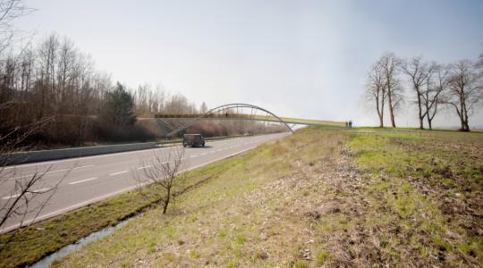 Vizualizace lávky přes D10. Zdroj: město Mnichovo Hradiště