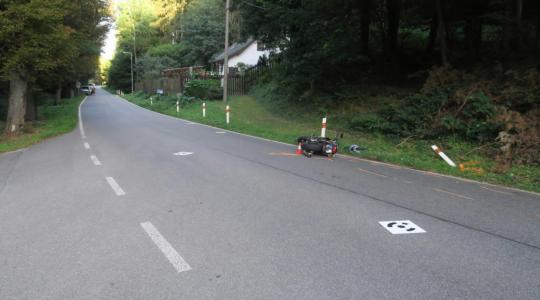 Policie hledá svědky nehody motocyklisty u Bakova. Foto: Policie ČR
