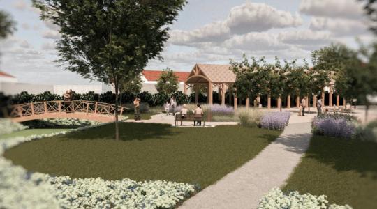 Obec Kněžmost představila návrh parkového náměstí. Zdroj: obec Kněžmost
