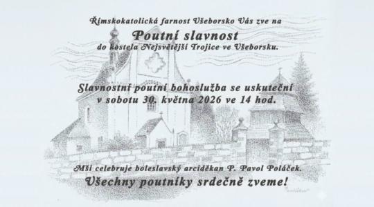 Ve Všeborsku se uskuteční poutní slavnost Ve Všeborsku se uskuteční poutní slavnost