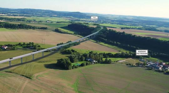 Vizualizace nové silnice I/35 kolem Rovenska pod Troskami. Foto: ŘSD