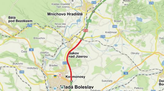 V noci ze soboty bude uzavřena dálnice mezi Bakovem a Kosmonosy