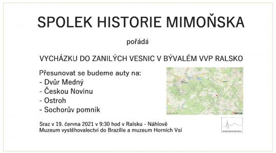 Spolek historie Mimoňska pořádá vycházku do zaniklých vesnic v bývalém vojenském výcvikovém prostoru Ralsko.
